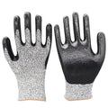 Cut-resistant work glove with coated palm