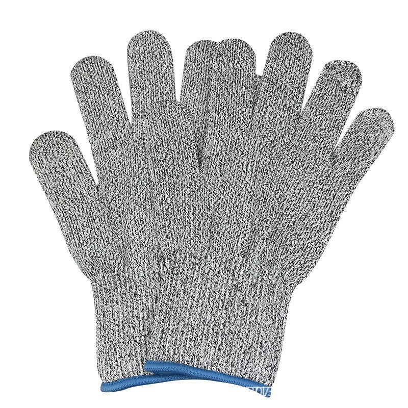 Cut-resistant work glove with coated palm