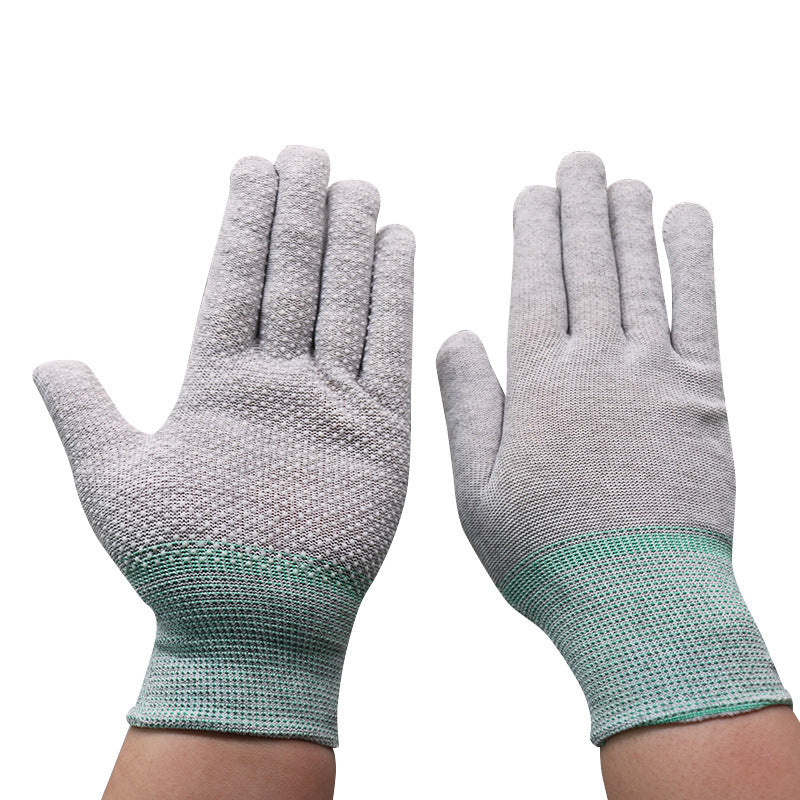 13-gauge nylon work glove with PVC dot grip