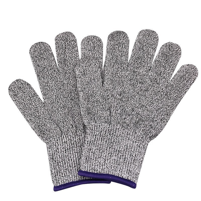 Cut-resistant work glove with coated palm