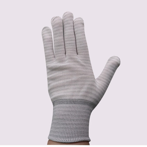 13-gauge nylon work glove with PVC dot grip