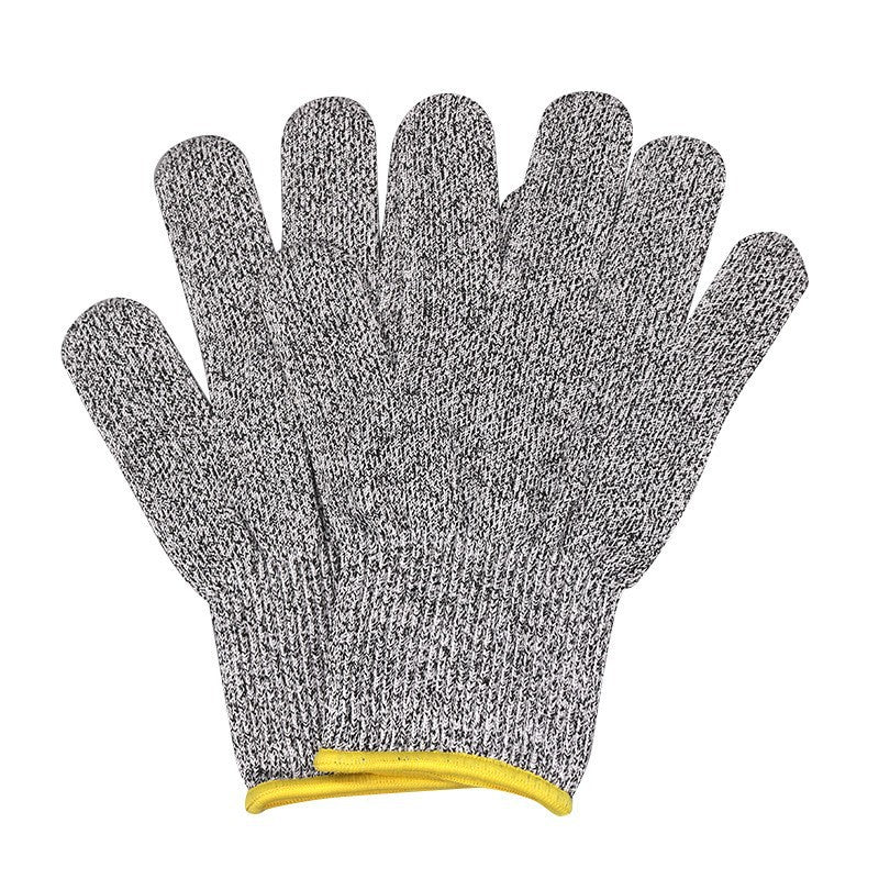 Cut-resistant work glove with coated palm